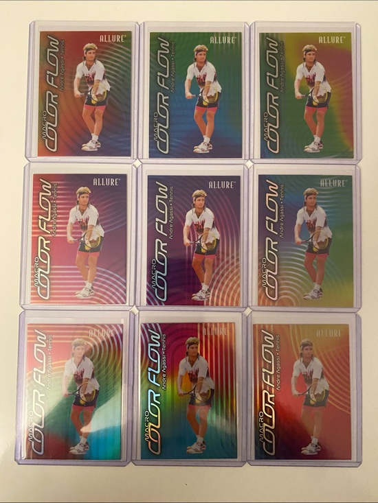 Allure Other - Andre Agassi Allure Macro Color Flow Set Complete CF1-CF9 Tennis